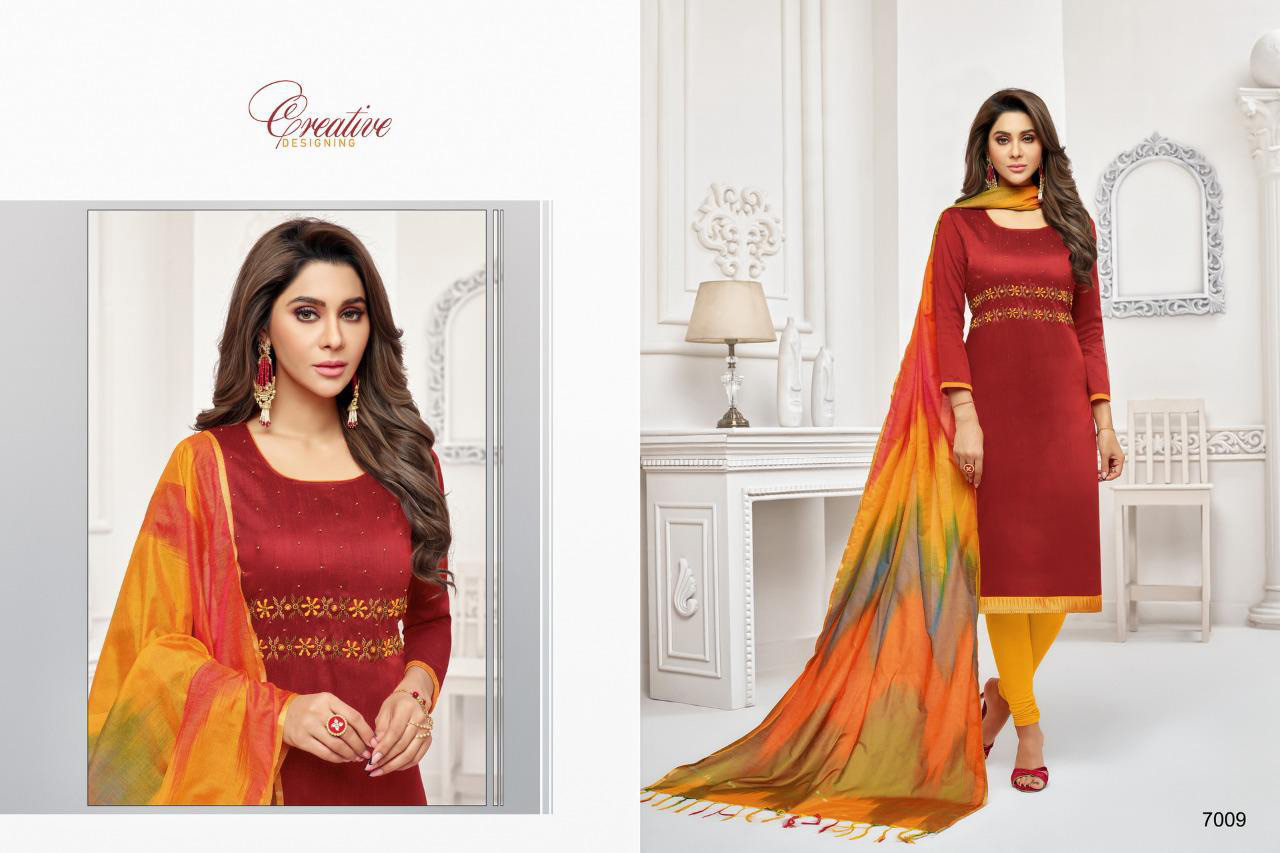 Rolex Vol-7 Shagun Life Style Handwork Dress Material Rolex Vol-7 Shagun Life Style Handwork Dress Material